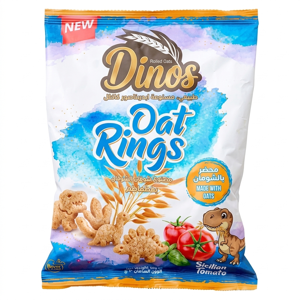 Tomato Oat Rings — Savoury Oat Snacks