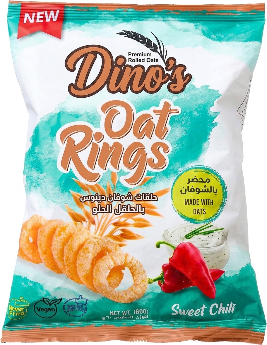 Sweet Chilli Oat Rings — Savoury Oat Snacks